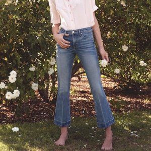 AMO Jane Crop Micro Flare Denim Jeans